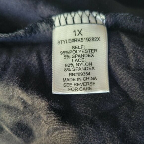 Ultra Flirt Lace-Trim Dress Women's.  Size 1X Juniors. New With Tags $44 - Picture 3 of 11